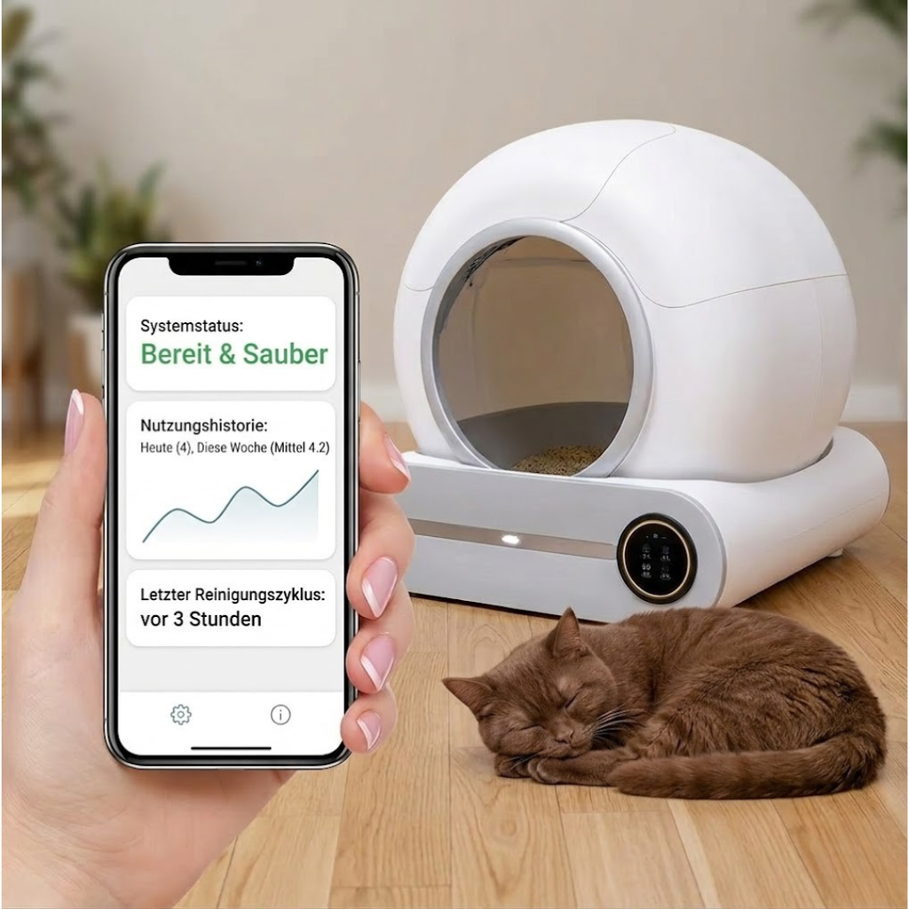 Selbstreinigende Premium-Katzentoilette