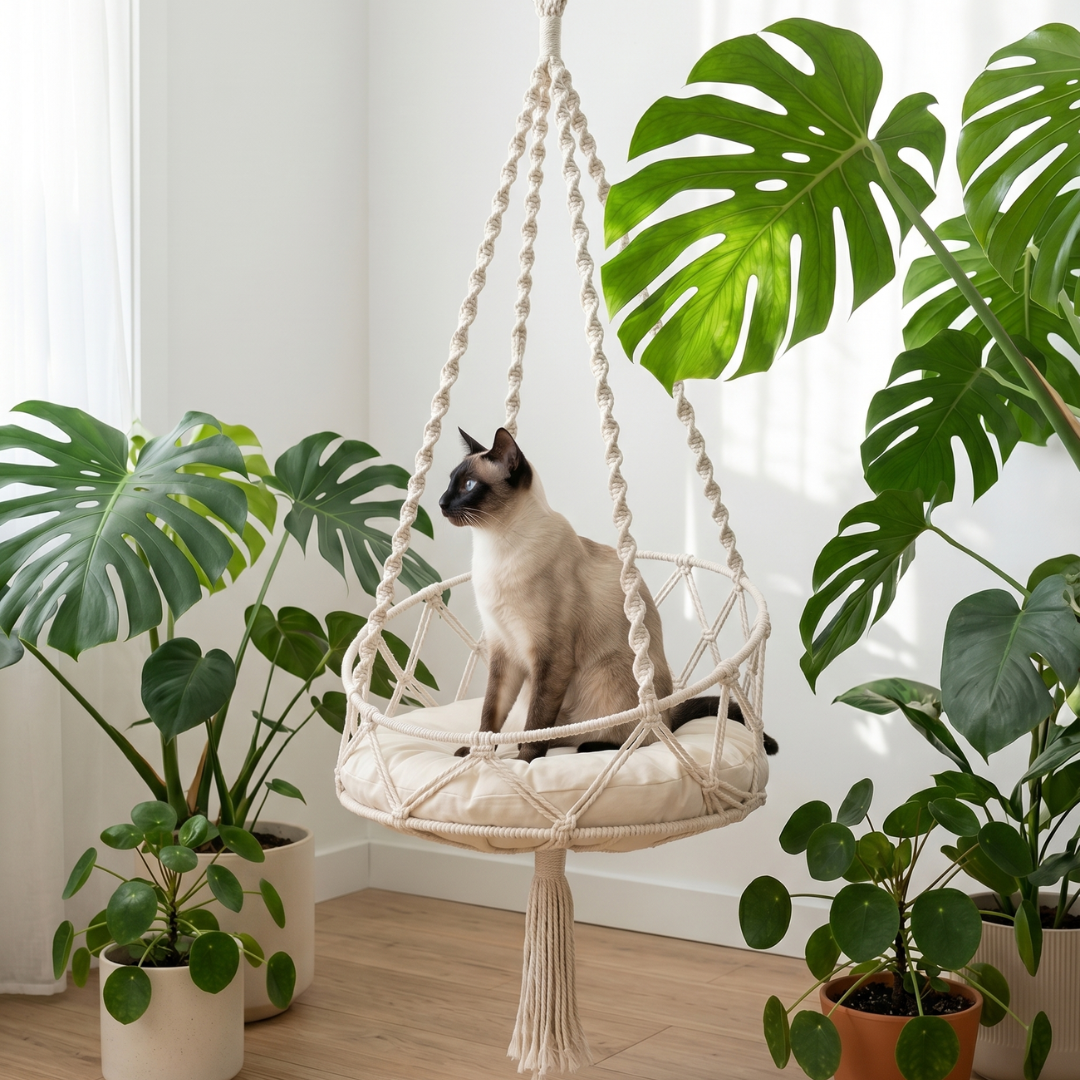 Makramee Katzen-Hängebett