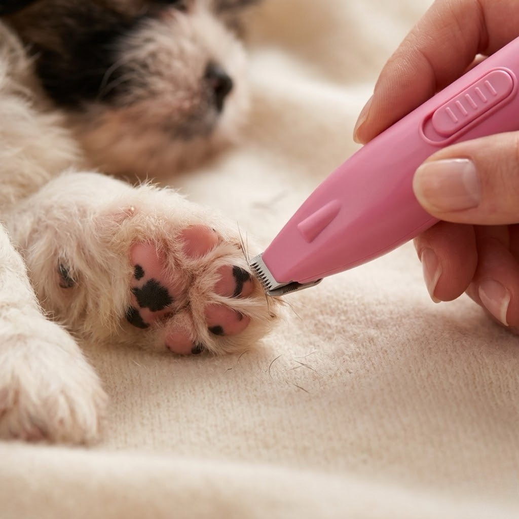 Präzisions-Pfotentrimmer für Hunde & Katzen – Kabellos mit LED