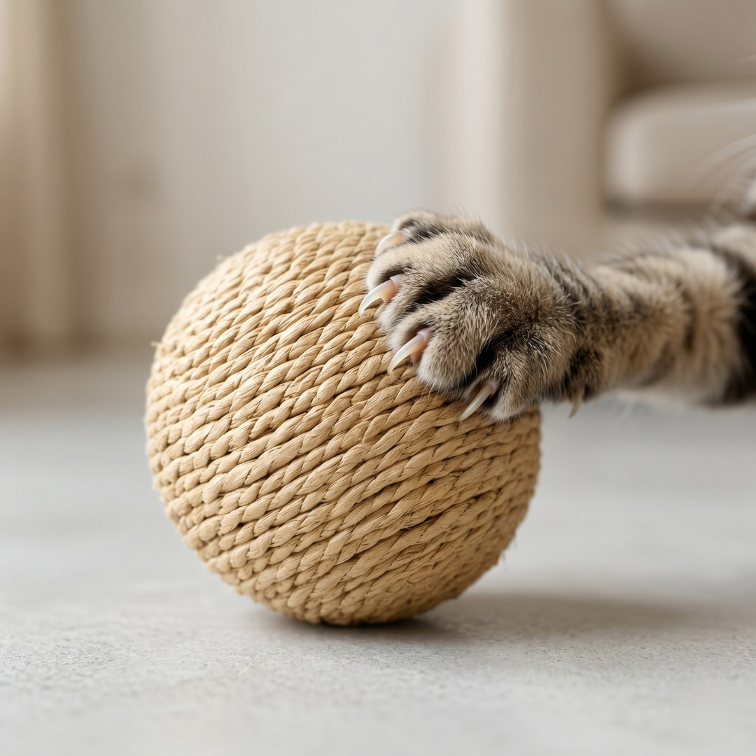 Robuster Kratzball aus Natur-Sisal