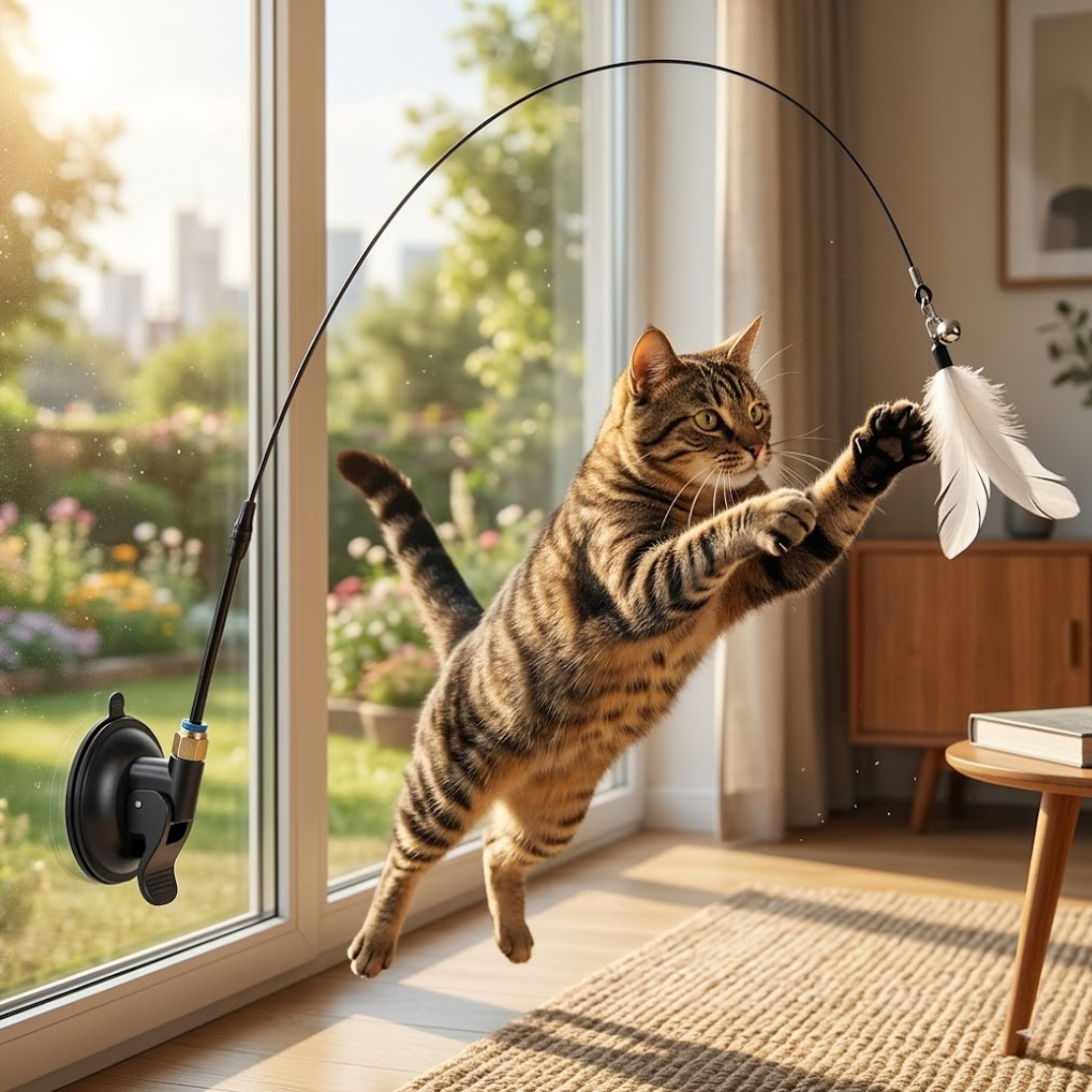 Katzenspielzeug Feder Interaktiv