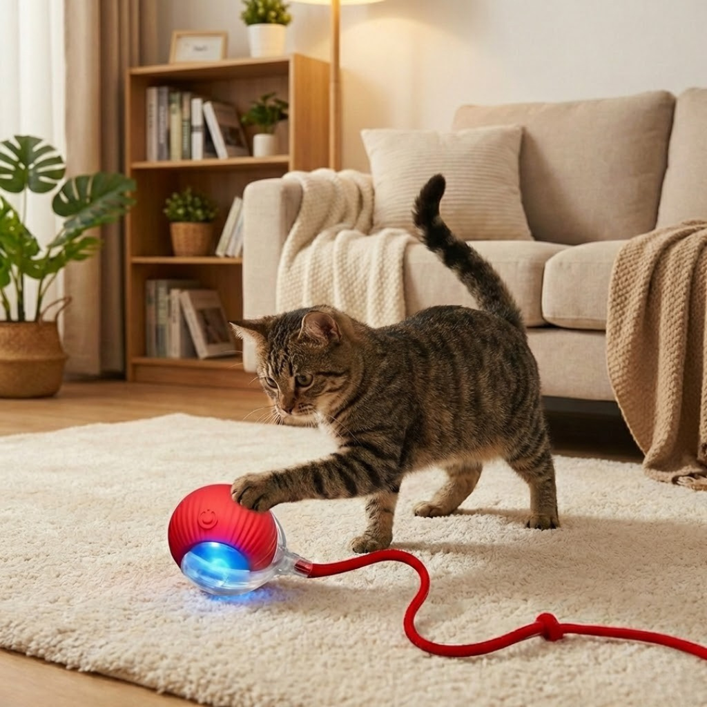 Interaktiver Katzenball