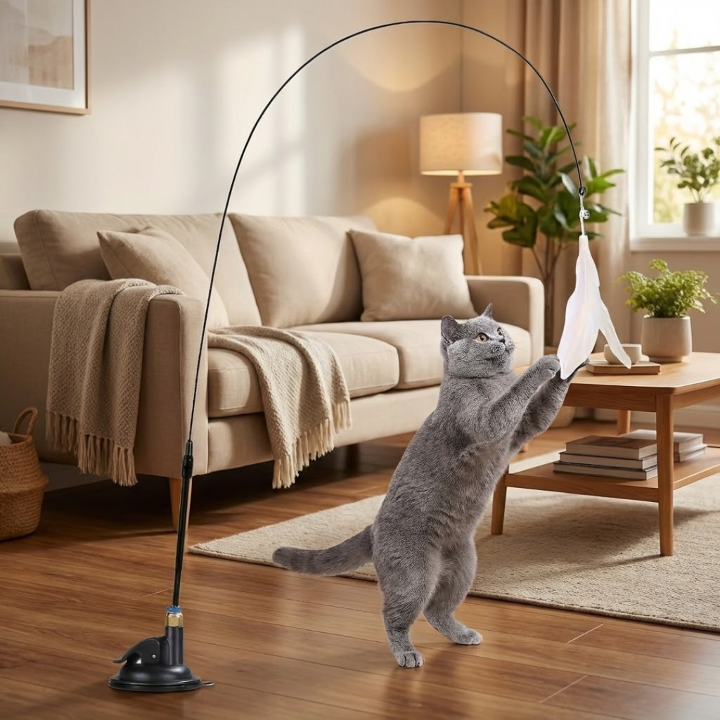 Katzenspielzeug Feder Interaktiv