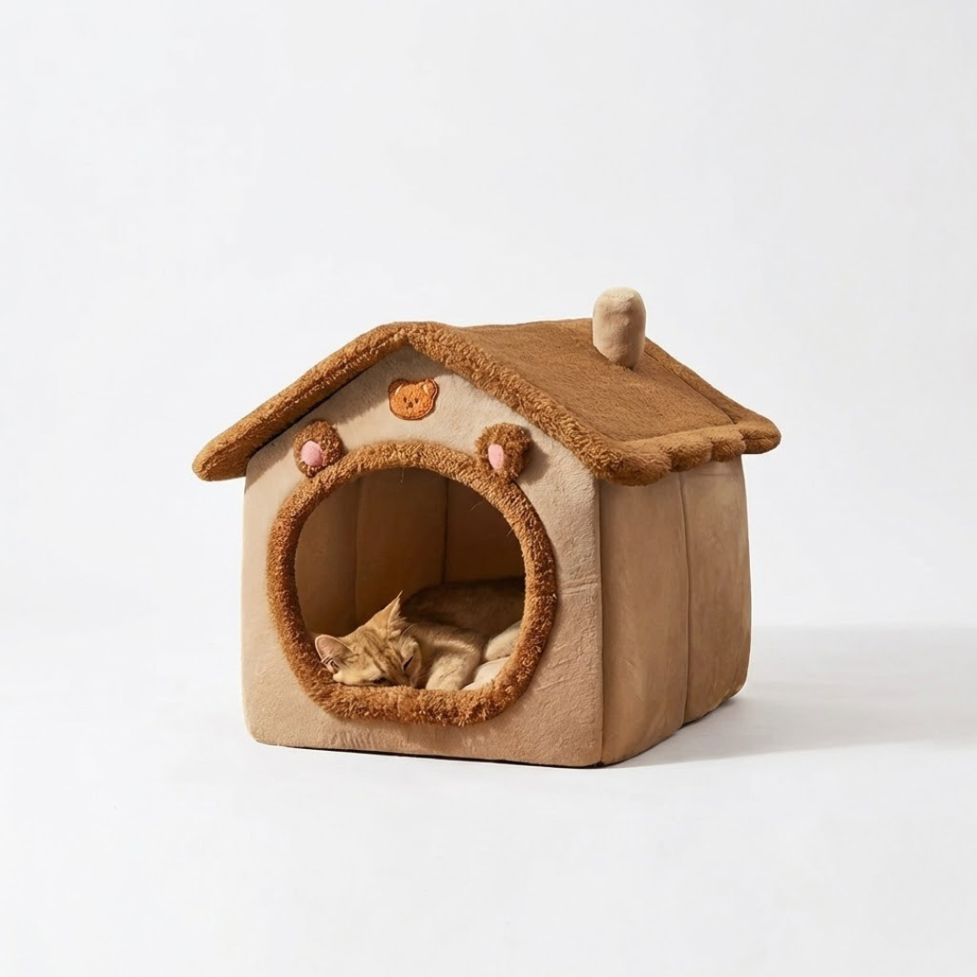 Gemütliches Katzenhaus - Faltbar