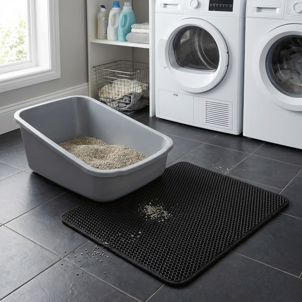 Innovative Katzenstreumatte - Katzentoilette Matte