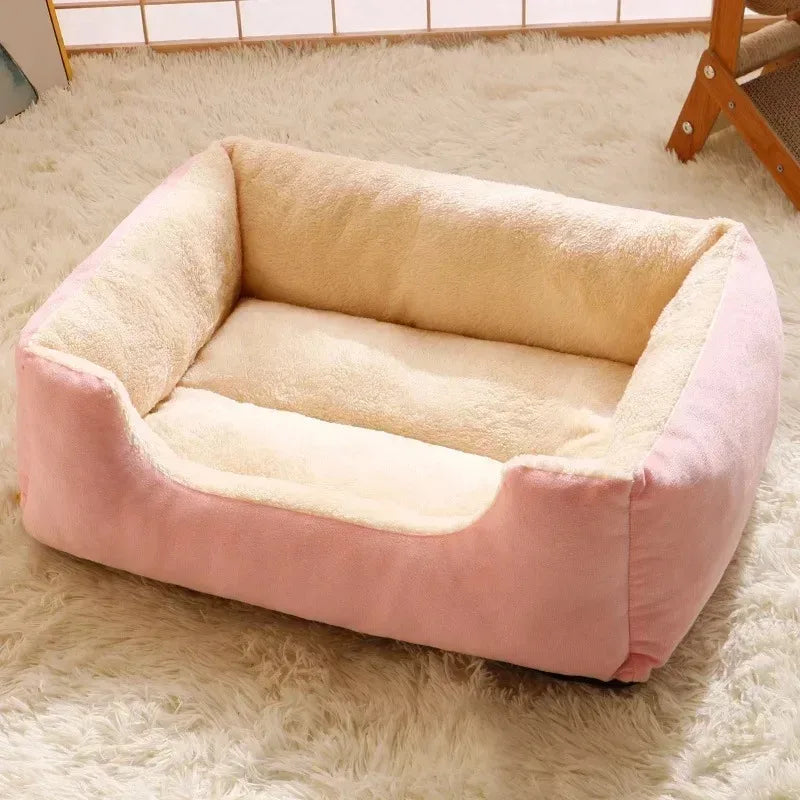Flauschiges Katzenbett